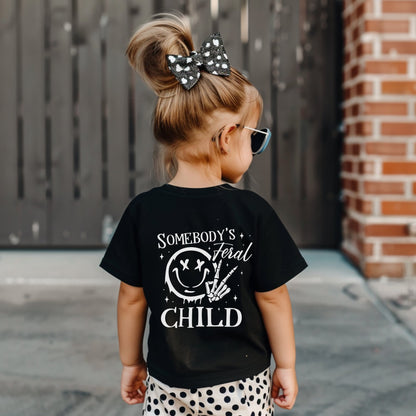 Feral Child Tee - GingerTots - Bella Canvas Toddler - 2T - White -