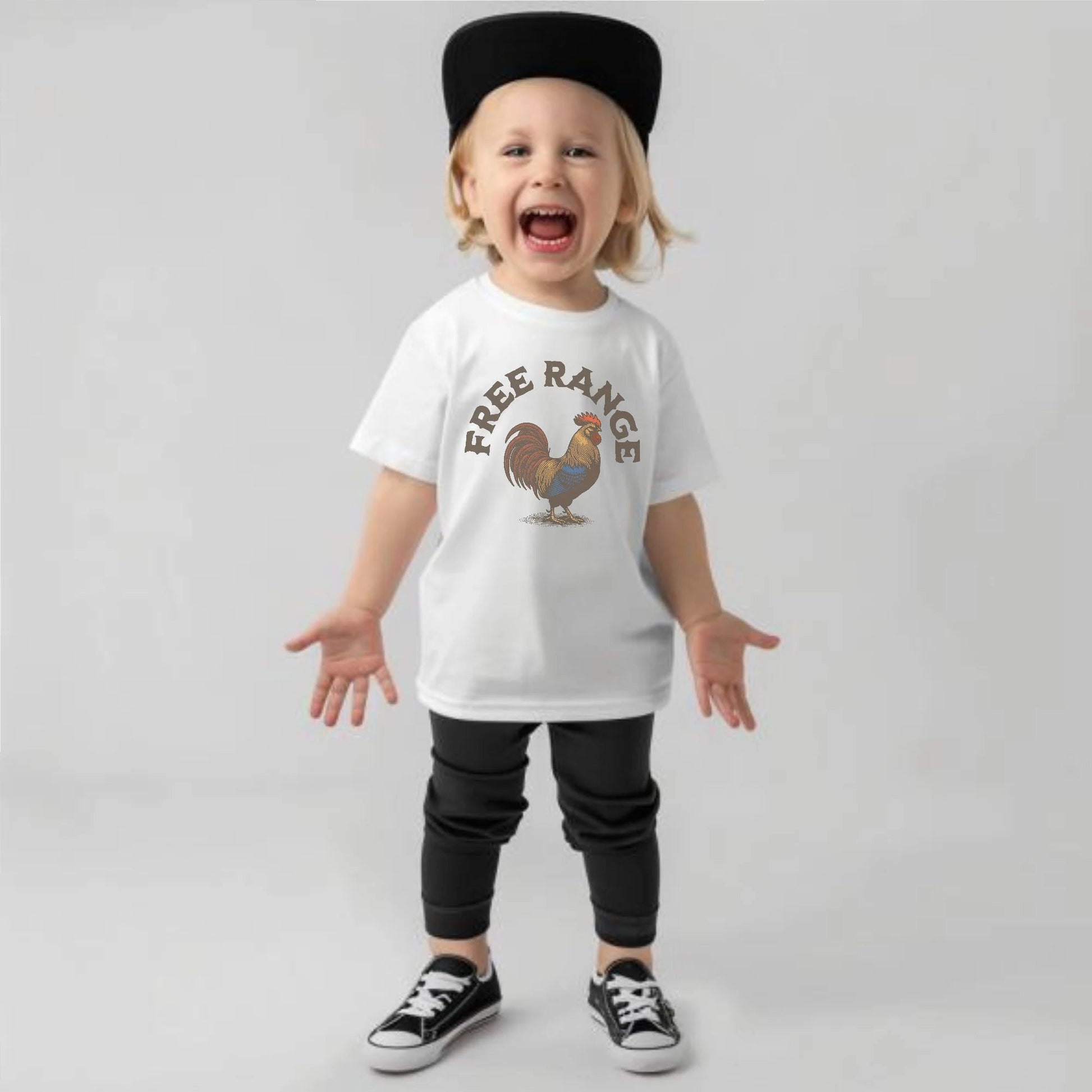 Free Range - Toddler T - Shirt - Ginger Tots Co. - Bella Canvas Toddler - White - 2T - 