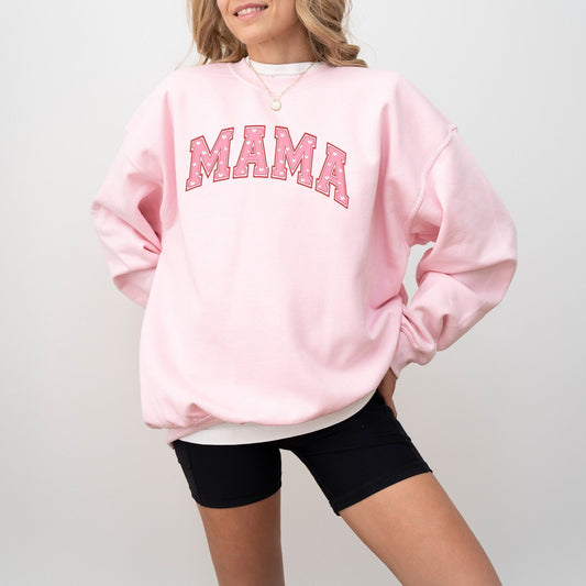 Girly Girl Pink Mama Sweatshirt - GingerTots - Sweatshirt - S - Ash -
